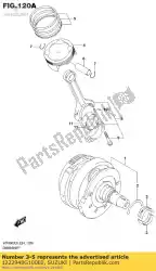 Here you can order the bearing,cranksh from Suzuki, with part number 1222948G100E0: