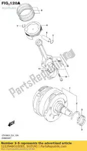 Suzuki 1222948G100E0 bearing,cranksh - Bottom side