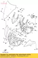 BC6F835100P2, Yamaha, Cuerpo capó rmb yamaha  mt 660 700 900 2016 2017, Nuevo