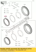 410250407, Kawasaki, 01 velg,fr,18m/cxmt2.50 kawasaki  800 2019, Nieuw