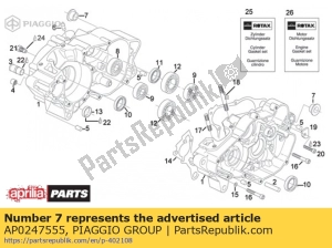 aprilia AP0247555 krzak - Dół