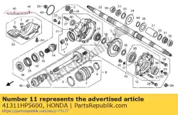 Here you can order the no description available at the moment from Honda, with part number 41311HP5600: