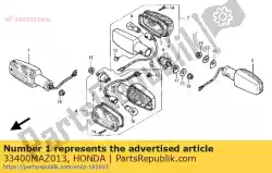 Ici, vous pouvez commander le pas de description disponible auprès de Honda , avec le numéro de pièce 33400MAZ013: