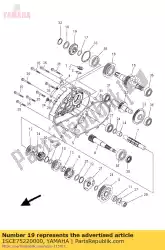 Aquí puede pedir piñón, accionamiento de Yamaha , con el número de pieza 1SCE75220000: