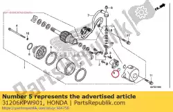 houder set, borstel van Honda, met onderdeel nummer 31206KPW901, bestel je hier online: