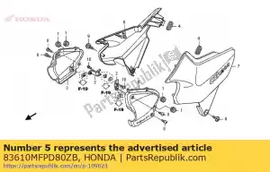 Honda 83610MFPD80ZB imposta illust * nhb01 * - Il fondo