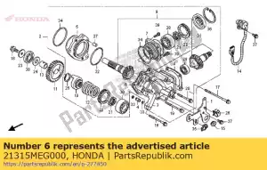 honda 21315MEG000 spessore, albero di trasmissione finale (0.60) - Il fondo