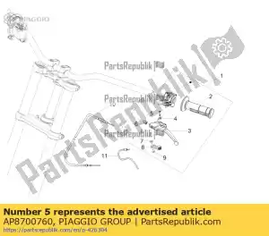 Piaggio Group AP8700760 parafuso - Lado inferior