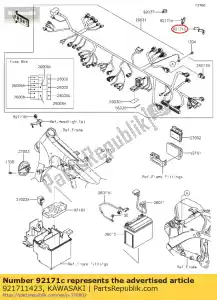 kawasaki 921711423 zacisk, ?r = 10 vn1500-p1 - Dół