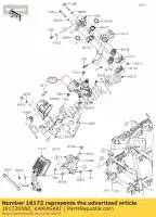 161720560, Kawasaki, Actuator, eps kawasaki kvf750 4x4 eps brute force 750 4x4i epsgef epshef gff hff camo , Nieuw