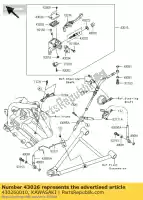 430260010, Kawasaki, freno de tapa kawasaki kfx450r 450 , Nuevo