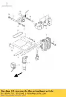 0918006323, Suzuki, espaçador, 6,2x15,5 suzuki gsx r tr 50 1000 1998 1999 2000 2001 2002, Novo