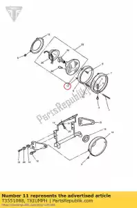 triumph T3551088 washer 4.25 x 8 x 0.8 - Bottom side