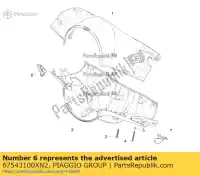 67543100XN2, Piaggio Group, Spina rh     , Nuovo