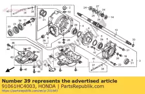 honda 91061HC4003 bearing, needle, 14x24.5x15 (ntn) - Bottom side