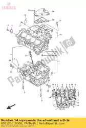 Aqui você pode pedir o parafuso, flange em Yamaha , com o número da peça 958120610000: