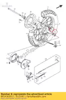 0814362017, Suzuki, kogellager suzuki dr z sw lw 125, Nieuw