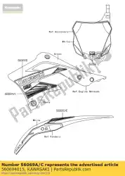 Ici, vous pouvez commander le modèle, linceul, lwr, rh kx450fef auprès de Kawasaki , avec le numéro de pièce 560694015: