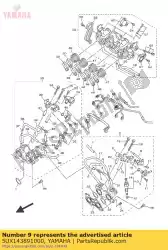 Here you can order the nipple assy from Yamaha, with part number 5UX143891000: