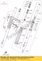 1C6F313600, Yamaha, Tube, extérieur (droit) yamaha ttr230 230 , Nouveau