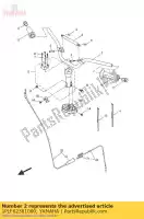 1PLF62381000, Yamaha, Bar, uchwyt yamaha cw ew ns 50 2013 2014 2016, Nowy