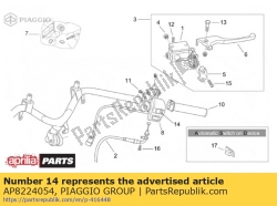 Aprilia AP8224054, Botão de luz, OEM: Aprilia AP8224054