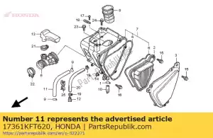 Honda 17361KFT620 tube,breather - Bottom side