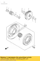 1261107G00, Suzuki, engrenagem, identificação de partida suzuki lt z 400 2003 2004 2005 2006 2007 2008 2009 2010 2011 2012 2014, Novo