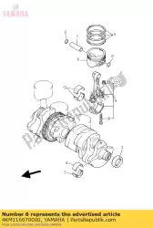 Aqui você pode pedir o conjunto de anel de pistão (1,00 mm o / s) em Yamaha , com o número da peça 4KM116070000: