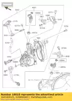 160160025, Kawasaki, piston kawasaki kx  f kx250 kx250f 250 , Nouveau