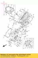 3C1E54610000, Yamaha, junta, cárter yamaha mt wr yzf r 125 2008 2009 2010 2011 2012 2016, Novo