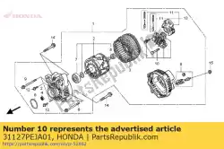 Aqui você pode pedir o retificador assy. (###) em Honda , com o número da peça 31127PEJA01: