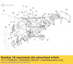 Piaggio Group 57717500G01 porta del vano portaoggetti - Il fondo