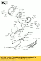 230050025, Kawasaki, lámpara de cabeza de comp-body kawasaki vn custom c classic b vulcan lt d vn900 900 , Nuevo