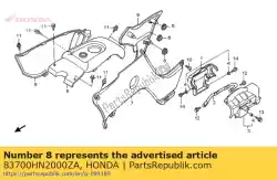 Here you can order the no description available at the moment from Honda, with part number 83700HN2000ZA: