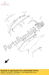 yamaha 1B9F173100P5 cubierta, lado 3 smxpam - Lado inferior