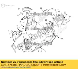 Aquí puede pedir espaciador de Piaggio Group , con el número de pieza GU31576183: