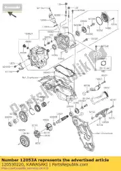 Here you can order the guide-chain,lwr from Kawasaki, with part number 120530220: