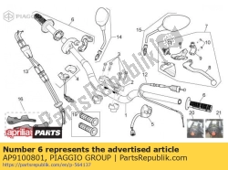 Aprilia AP9100801, Gashendel+handgreep, OEM: Aprilia AP9100801