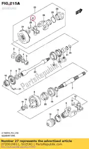 suzuki 2720019811 cruz uniarticulada incl. rolamentos - Lado inferior