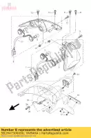 5B2H47300000, Yamaha, tail light assy 2 yamaha vp 125 250 2007 2008 2009 2010 2011 2012 2013 2015, New