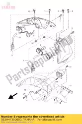 achterlicht 2 van Yamaha, met onderdeel nummer 5B2H47300000, bestel je hier online: