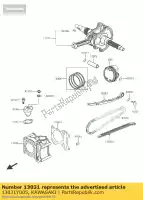 13031Y005, Kawasaki, krukas-comp sc125agf kawasaki j 125 2016, Nieuw