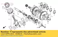 13215MFL003, Honda, bearing b, connecting rod honda cbr fireblade rr ra rrs cbr1000rr cbr1000ra 1000 , New