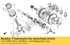 Honda 13215MFL003 rodamiento b, biela - Lado inferior