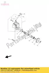 Aqui você pode pedir o engrenagem, acionamento da bomba em Yamaha , com o número da peça 10V131780100: