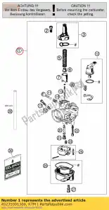 ktm 45231001300 carburador phva 12xs 2009 - Lado inferior