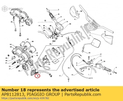 Aprilia AP8112813, Dashboard cable, OEM: Aprilia AP8112813