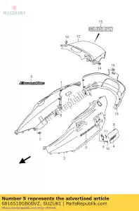 suzuki 6816510GB0BVZ emblème, 