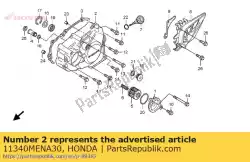 Here you can order the cover comp., l. Crankcase from Honda, with part number 11340MENA30: